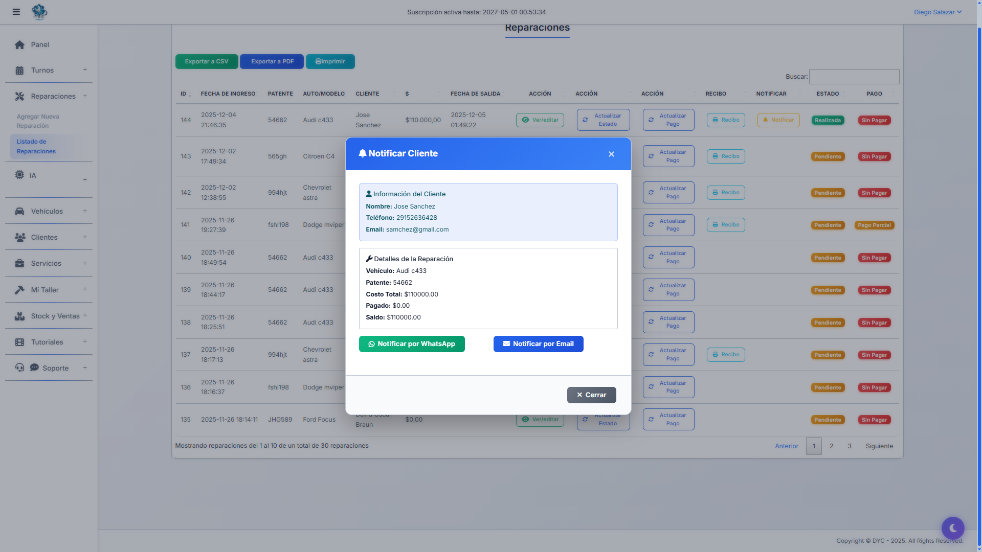 Notificaciones Automáticas