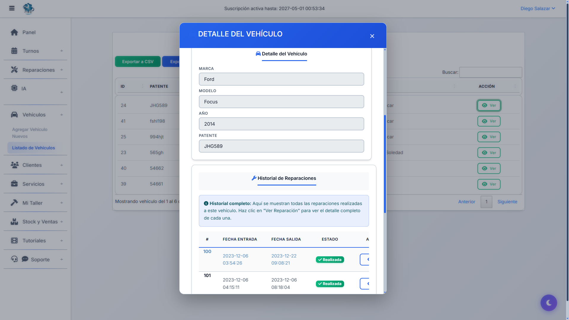 Gestión de Vehículos